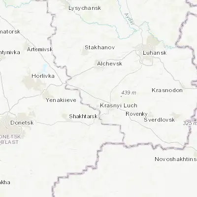 Map showing location of Krasnyi Kut (48.201380, 38.797650)