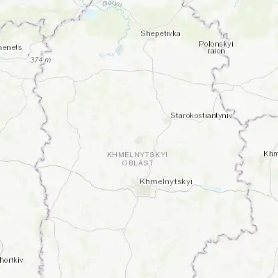 Map showing location of Krasyliv (49.653760, 26.972110)