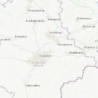 Map showing location of Krinichnaya (48.128990, 38.025970)