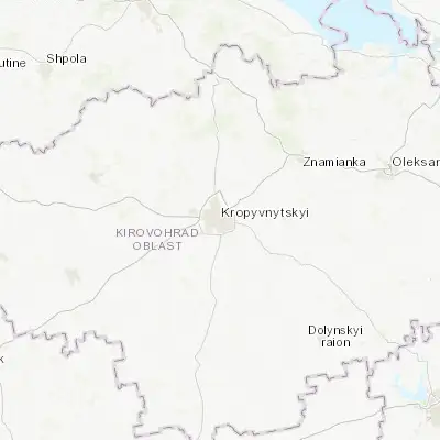 Map showing location of Kropyvnytskyy (48.508340, 32.266180)