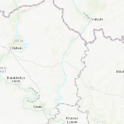 Map showing location of Kupiansk (49.710030, 37.615810)