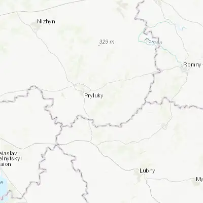 Map showing location of Ladan (50.519590, 32.581780)