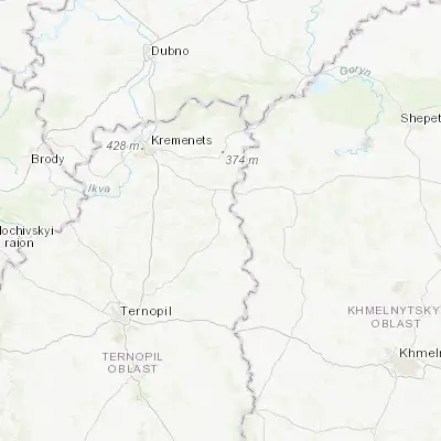 Map showing location of Lanivtsi (49.861030, 26.090520)