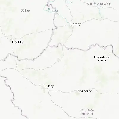 Map showing location of Lokhvytsya (50.364440, 33.271530)