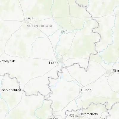 Map showing location of Lutsk (50.759320, 25.342440)