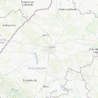 Map showing location of Lviv (49.838260, 24.023240)