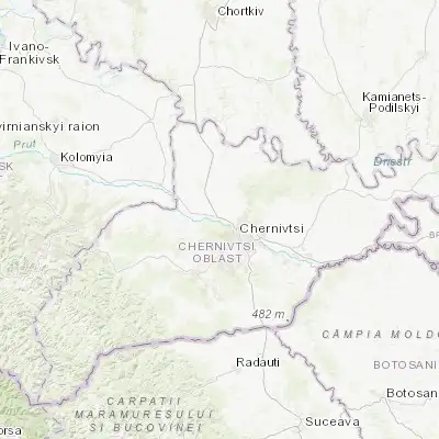 Map showing location of Mamayvtsi (48.347220, 25.827500)