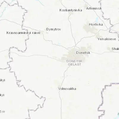 Map showing location of Mar'yinka (47.945270, 37.505440)