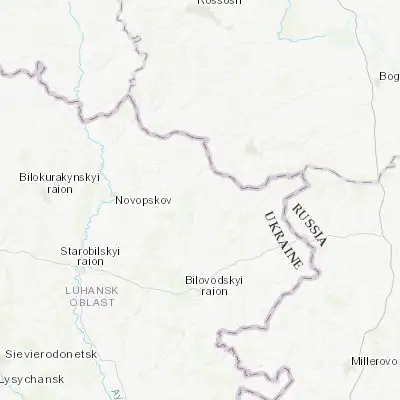 Map showing location of Markivka (49.522900, 39.570550)