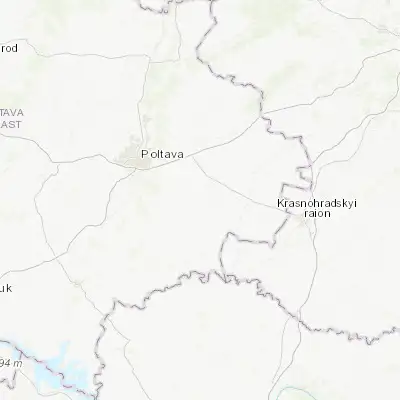 Map showing location of Mashivka (49.444070, 34.871570)
