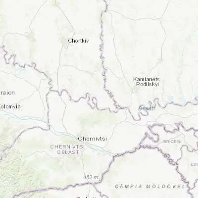 Map showing location of Melnytsya-Podilska (48.608160, 26.166570)