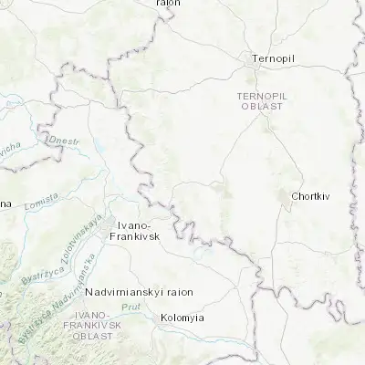 Map showing location of Monastyryska (49.090630, 25.171490)
