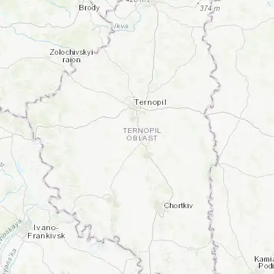 Map showing location of Mykulyntsi (49.391870, 25.606850)