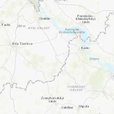 Map showing location of Myronivka (49.660070, 30.982250)