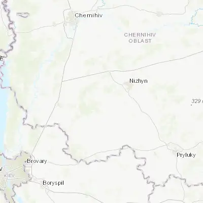 Map showing location of Nosivka (50.931520, 31.582820)