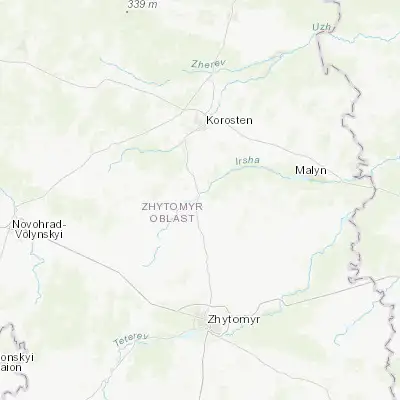 Map showing location of Nova Borova (50.692960, 28.634460)