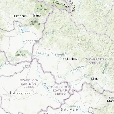 Map showing location of Nove Davydkovo (48.440790, 22.622900)
