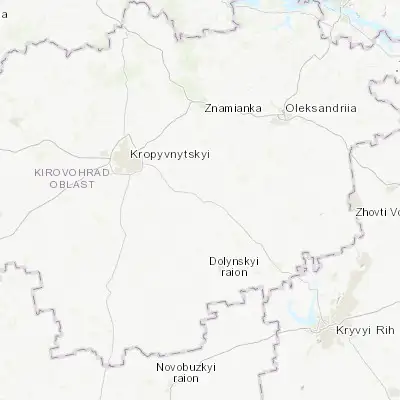 Map showing location of Novhorodka (48.360890, 32.654690)