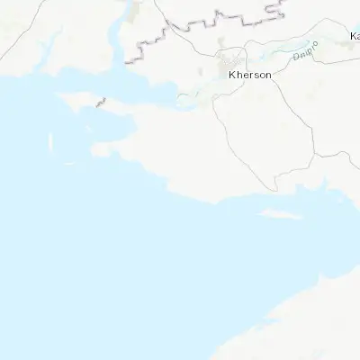 Map showing location of Novofedorivka (46.174770, 32.317650)