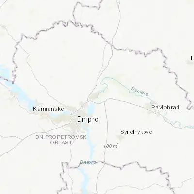 Map showing location of Novomoskovsk (48.628930, 35.258900)