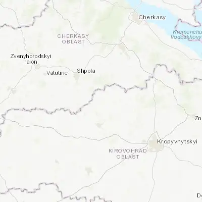 Map showing location of Novomyrhorod (48.816920, 31.649850)