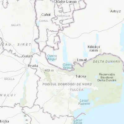 Map showing location of Novosilske (45.334250, 28.571690)