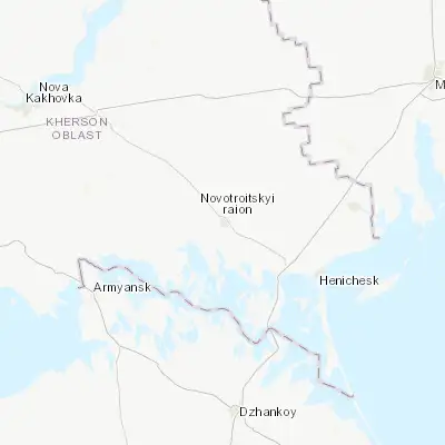Map showing location of Novotroyitske (46.350880, 34.332450)