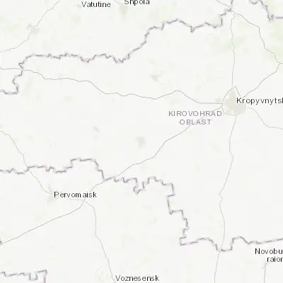 Map showing location of Novoukrayinka (48.316610, 31.523550)