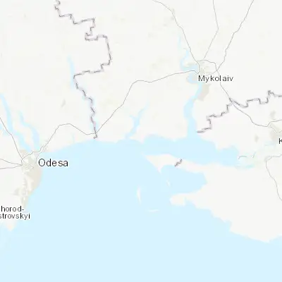 Map showing location of Ochakiv (46.614720, 31.545050)