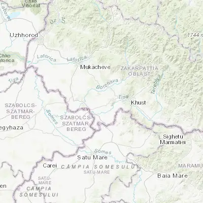 Map showing location of Oleshnyk (48.165320, 22.962490)
