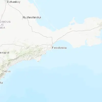 Map showing location of Ordzhonikidze (44.964010, 35.355760)