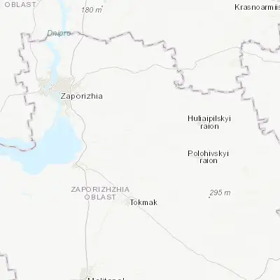 Map showing location of Orikhiv (47.576130, 35.783330)