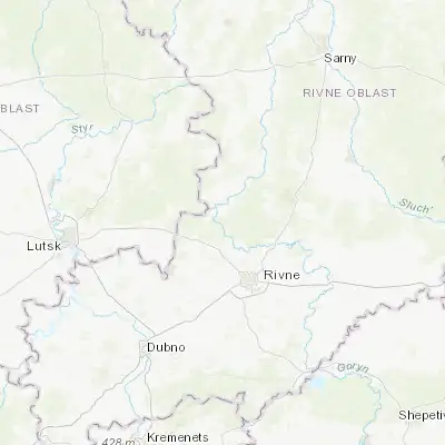 Map showing location of Orzhiv (50.800000, 26.120000)