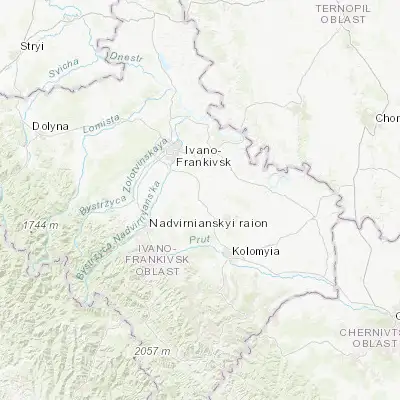 Map showing location of Otyniya (48.737920, 24.861150)