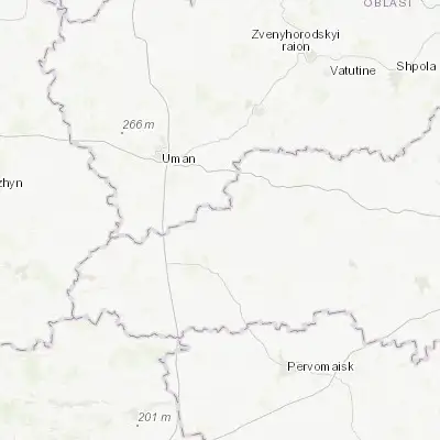 Map showing location of Perehonivka (48.532180, 30.520910)