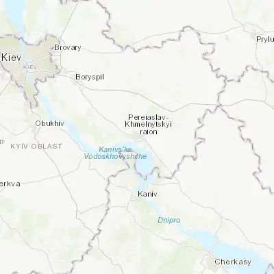 Map showing location of Pereiaslav (50.067390, 31.449690)