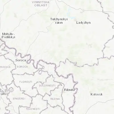 Map showing location of Pishchanka (48.212490, 28.880560)