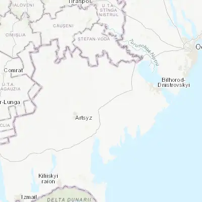 Map showing location of Plakhtiyivka (46.095000, 29.718900)