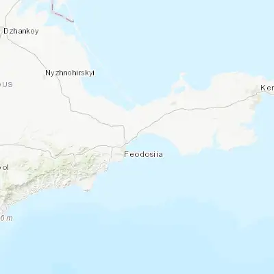 Map showing location of Primorskiy (45.112010, 35.478600)