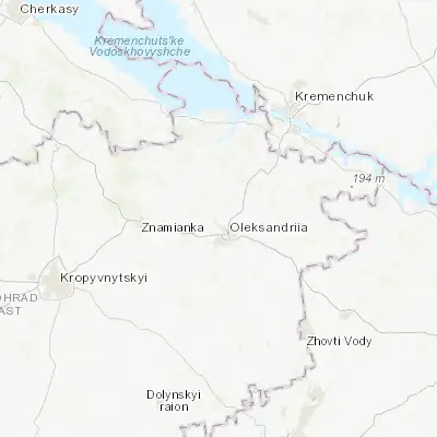Map showing location of Pryyutivka (48.729250, 33.066170)