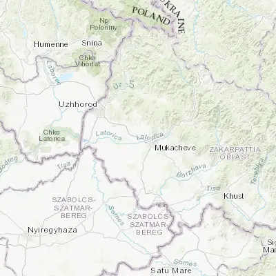 Map showing location of Rakoshyno (48.466310, 22.596920)