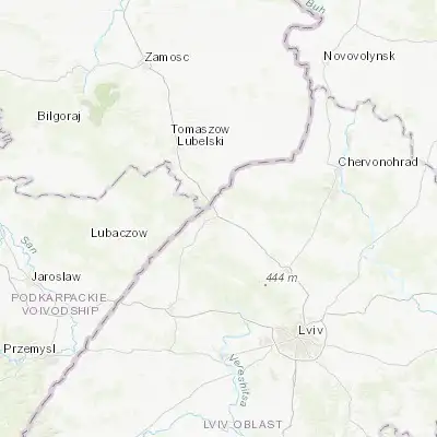 Map showing location of Rava-Ruska (50.230790, 23.628250)