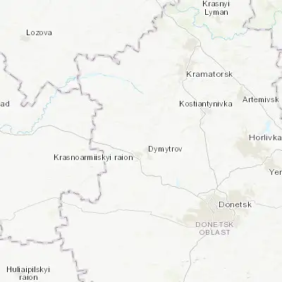 Map showing location of Rodynske (48.351990, 37.206020)