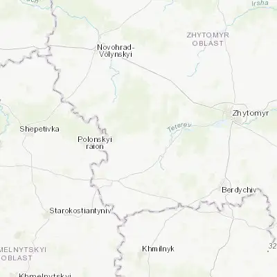 Map showing location of Romaniv (50.148020, 27.931240)