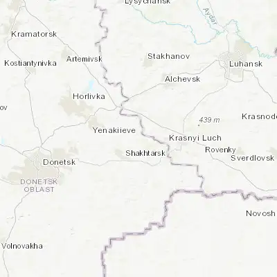 Map showing location of Rozsypne (48.149660, 38.576190)