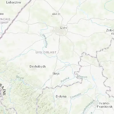Map showing location of Rozvadiv (49.503230, 23.962000)