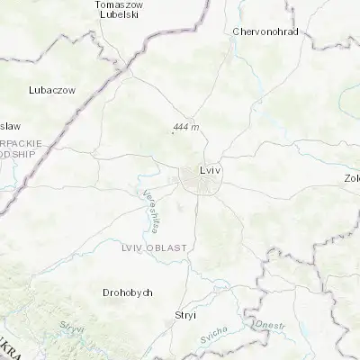 Map showing location of Rudne (49.833330, 23.900000)