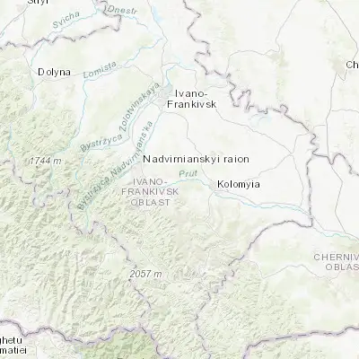 Map showing location of Sadzhavka (48.567340, 24.799690)