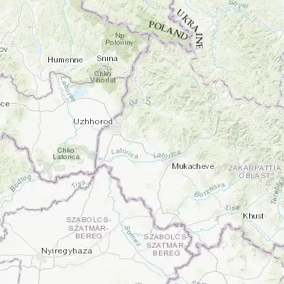 Map showing location of Serednye (48.540060, 22.504410)