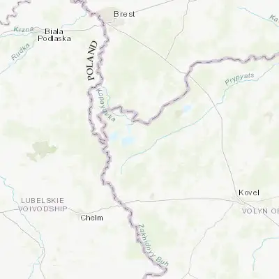 Map showing location of Shatsk (51.502080, 23.938060)